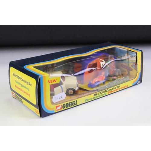 1405 - Boxed Corgi 38 Mini 1000 Camping Set diecast model complete with figures, appears to be unremoved fr... 