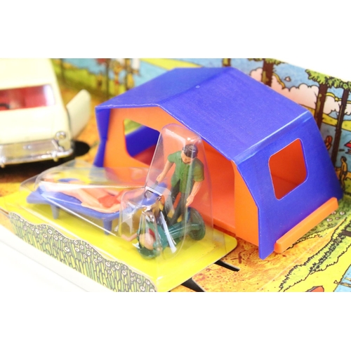 1405 - Boxed Corgi 38 Mini 1000 Camping Set diecast model complete with figures, appears to be unremoved fr... 