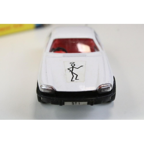 1408 - Boxed Corgi 320 The Saint Jaguar XJS diecast model, diecast ex, box gd with reglue required, small t... 