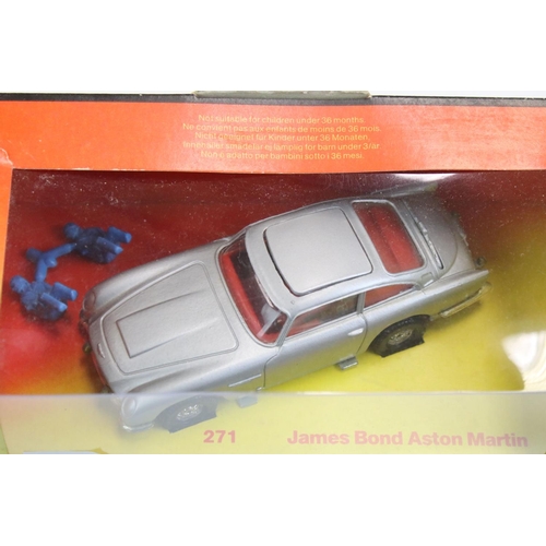 1412 - Boxed Corgi 271 James Bond 007 Aston Martin diecast model, diecast excellent with 2 x ejector figure... 