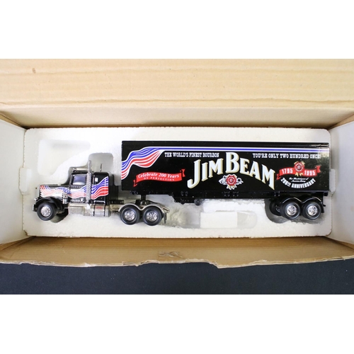 1197 - 10 Boxed Matchbox diecast models to include Jim Beam Peterbilt Truck, Code Two Models etc, vg