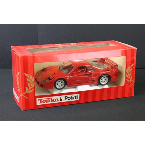 1200 - Seven boxed racing / sports car diecast models to include 6 x Burago (3032 1/18 Ferrari F40 (squashi... 