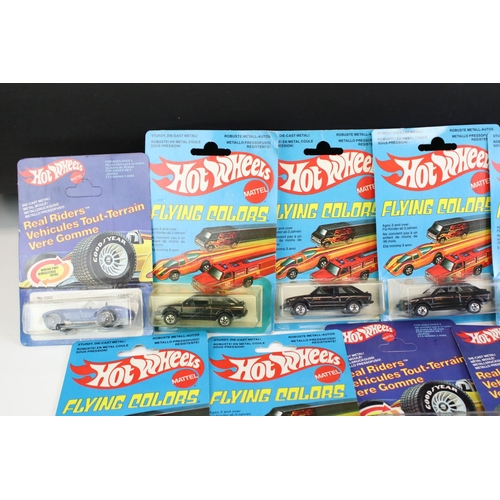 1296 - Ex Shop Stock - 14 Carded 1970/80s Mattel Hot Wheels diecast models to include 6 x Flying Colours Fo... 