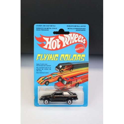 1296 - Ex Shop Stock - 14 Carded 1970/80s Mattel Hot Wheels diecast models to include 6 x Flying Colours Fo... 