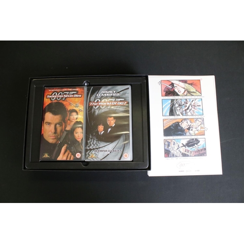 284 - James Bond - 20 Boxed ' Tomorrow Never Dies ' Collector's Limited Edition Video 2-Part VHS Box Sets ... 