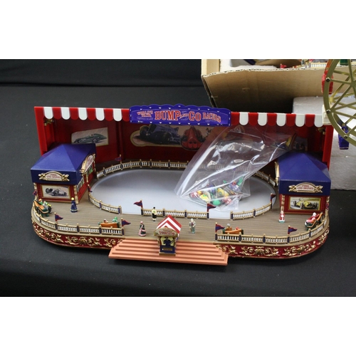 315 - Four Gold Label fairground models to include Roller Coaster, Ferris Wheel, Bump and Go Racers and Ca... 