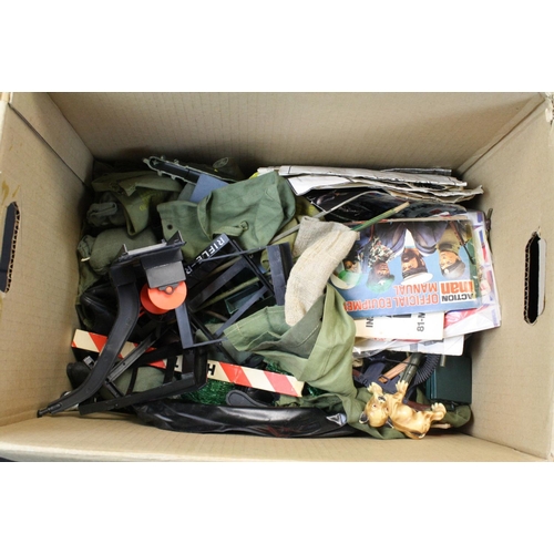 317 - Action Man - Large collection of Palitoy Action Man to include 4 x figures, 2 x dogs, numerous weapo... 