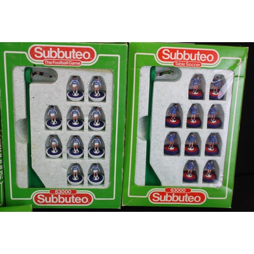 318 - Subbuteo - Four boxed LW teams to include Arsenal, Cheslea, England, Argentina, QPR, France, Liverpo... 