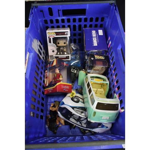 324 - Quantity of mixed toys to include Sony Playstation 3 console, tourist dolls, boxed Pop Funko figure,... 