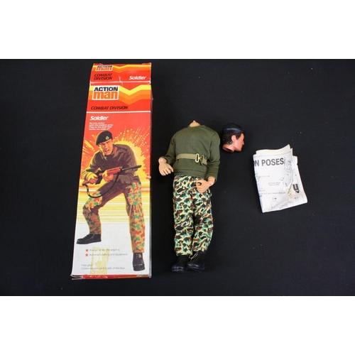 326 - Action Man - Three boxed Palitoy Action Man figures to include Helicopter Pilot, Combat Division Sol... 