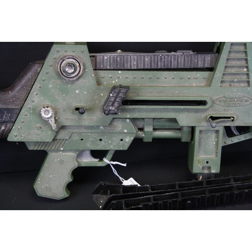 328 - Original Topper Johnny Seven OMA Multi Action Machine Gun, missing accessories, dusty with wear