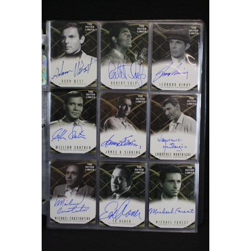 336 - Rittenhouse Archives ' The Outer Limits ' Trading Cards Album containing 119 cards, featuring signed... 