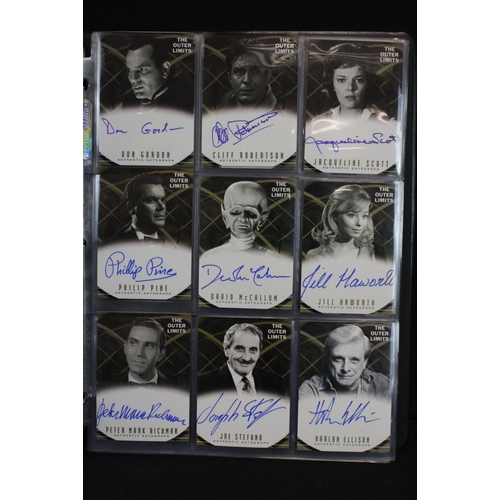 336 - Rittenhouse Archives ' The Outer Limits ' Trading Cards Album containing 119 cards, featuring signed... 