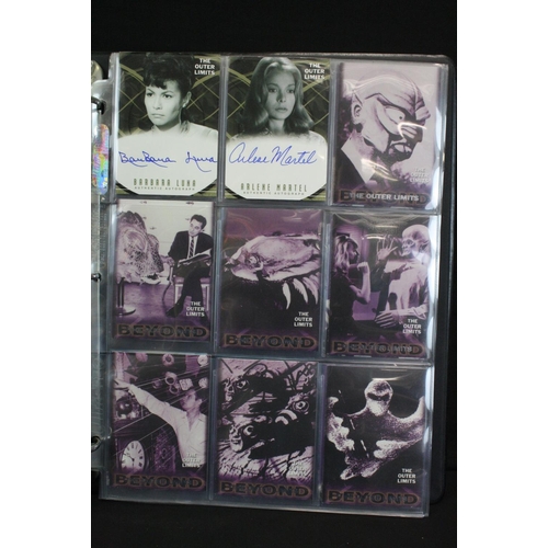 336 - Rittenhouse Archives ' The Outer Limits ' Trading Cards Album containing 119 cards, featuring signed... 