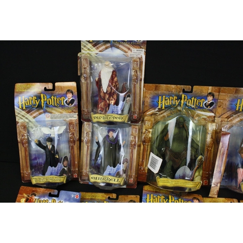 338 - 13 Carded Mattel Harry Potter figures to include Harry Potter, Professor Quirrell, Malfoy, Lockhart ... 