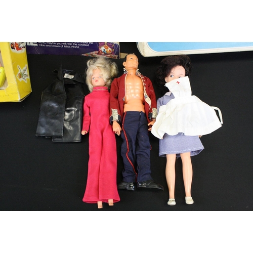 349 - Collection of action figures & dolls to include boxed Pelham Puppet Tyrolean Girl, boxed Marx 2081 S... 