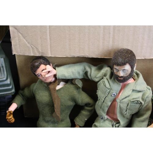 353 - Action Man - Two original Palitoy Action Man figures in military outfits, together with a quantity o... 