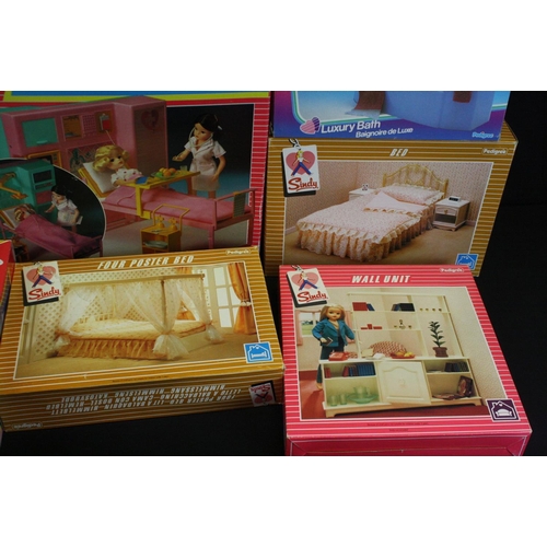 443 - Sindy - Ten boxed Pedigree Sindy play sets / furniture accessories to include 44680 Nursing Hospital... 