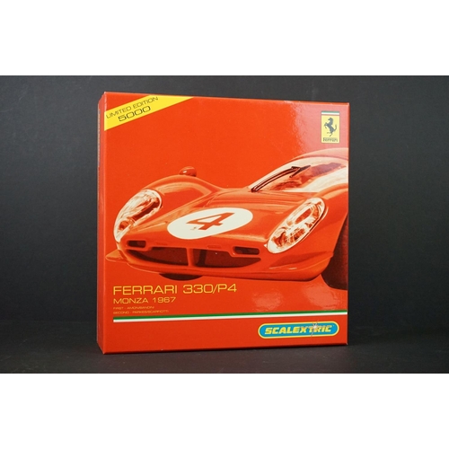 1284 - Boxed Scalextric Ferrari 330/P4 Monza 1967 ltd edn two-part slot car set, no. 1856 of 5000 produced.... 