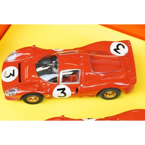 1285 - Boxed Scalextric Ferrari 330/P4 Monza 1967 ltd edn two-part slot car set, no. 0981 of 5000 produced.... 