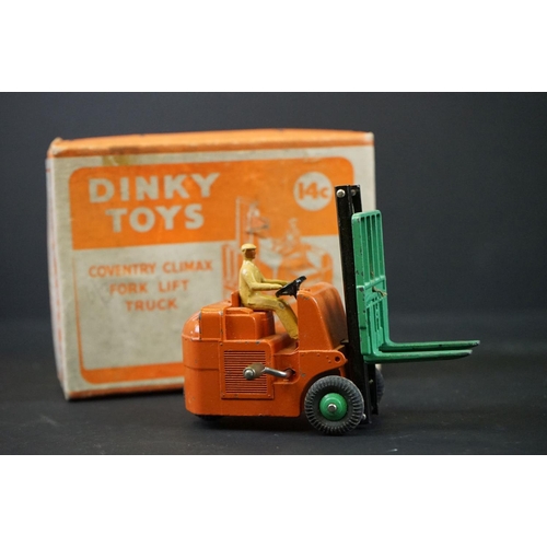 1288 - Six boxed Dinky diecast models to include 25X Breakdown Lorry, 14C Coventry Climax Fork Lift Truck, ... 