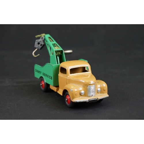 1289 - Three boxed Dinky diecast models to include 25x Breakdown Lorry in light tan & green (deterioration ... 