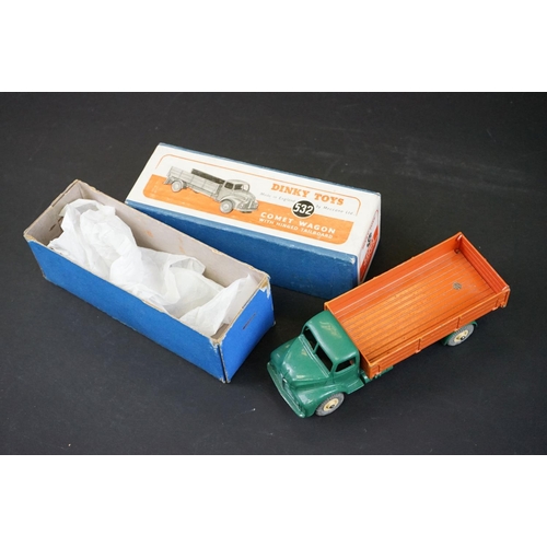 1289 - Three boxed Dinky diecast models to include 25x Breakdown Lorry in light tan & green (deterioration ... 