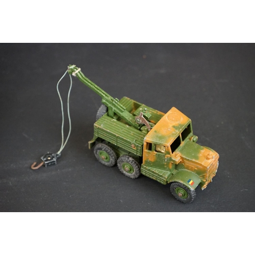 1291 - Three boxed Dinky Supertoys diecast military models to include 660 Tank Transporter (yellow box lid)... 