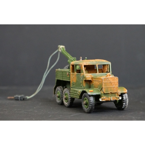 1291 - Three boxed Dinky Supertoys diecast military models to include 660 Tank Transporter (yellow box lid)... 