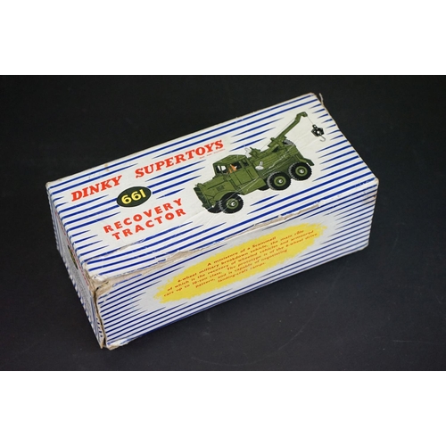 1291 - Three boxed Dinky Supertoys diecast military models to include 660 Tank Transporter (yellow box lid)... 