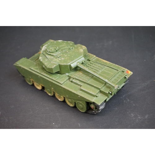 1291 - Three boxed Dinky Supertoys diecast military models to include 660 Tank Transporter (yellow box lid)... 