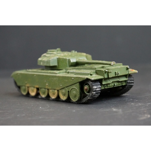 1291 - Three boxed Dinky Supertoys diecast military models to include 660 Tank Transporter (yellow box lid)... 