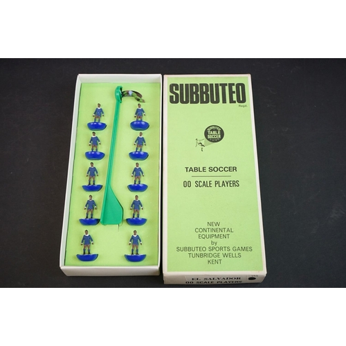 299 - Subbuteo - Six boxed HW Subbuteo International teams to include Peru, Argentina, Mexico, Chile, El S... 