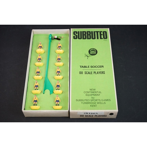 301 - Subbuteo - Five boxed HW Subbuteo International teams to include Czechoslovakia, Romania, Sweden, Bu... 