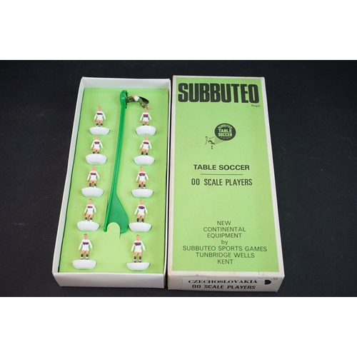 301 - Subbuteo - Five boxed HW Subbuteo International teams to include Czechoslovakia, Romania, Sweden, Bu... 