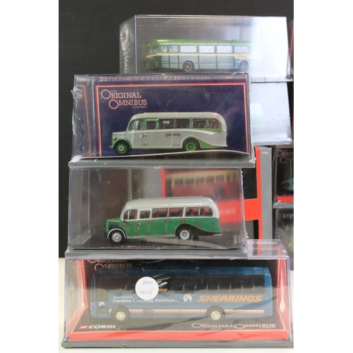 1112 - 17 Cased Corgi The Original Omnbus diecast models, all ex and many sealed