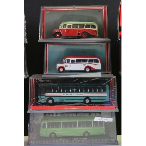 1112 - 17 Cased Corgi The Original Omnbus diecast models, all ex and many sealed