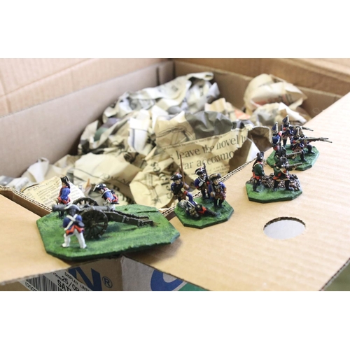 195 - War Gaming - Large collection of metal and plastic figures contained within 18 x boxes featuring pai... 