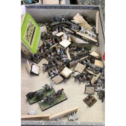 195 - War Gaming - Large collection of metal and plastic figures contained within 18 x boxes featuring pai... 