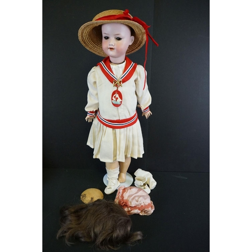 405 - Three early 20th C Armand Marseille bisque headed dolls to include marked Germany 990 A14M (loose wi... 