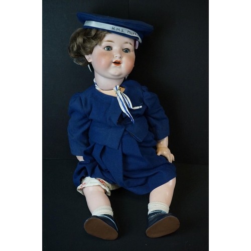 405 - Three early 20th C Armand Marseille bisque headed dolls to include marked Germany 990 A14M (loose wi... 