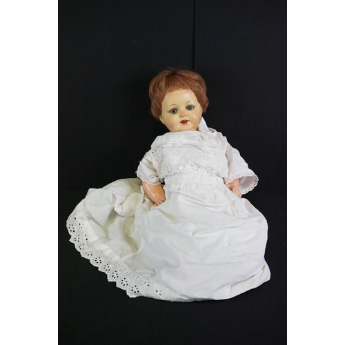 409 - Three early 20th C dolls to include Armand Marseille with sleeping brown glass eyes, marked 390 A2/0... 