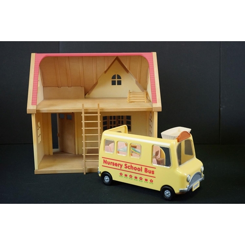 413 - Collection of Epoch / Flair Sylvanian Families figures and accessorirs to include boxed  Luxury Bras... 