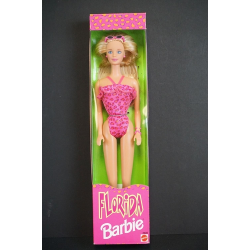 433 - Barbie - 13 Boxed Mattel Barbie dolls to include Tropical, Florida, Hamleys West End, Princess 22891... 