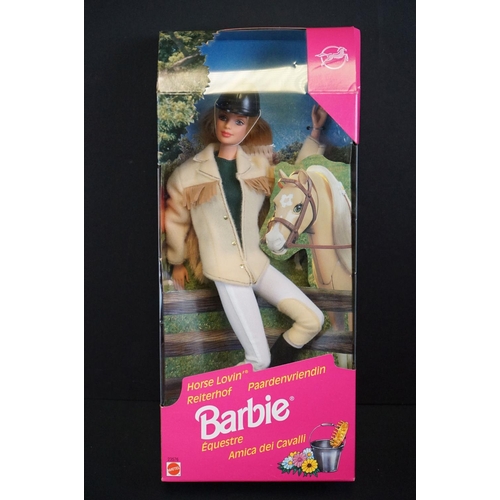 434 - Barbie - Nine boxed Mattel Barbie dolls to include Air Force Stars n Stripes, Horse Lovin, Toy Story... 