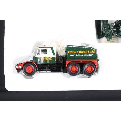 1075 - Boxed Corgi Heavy Haulage CC12305 Eddie Stobart 1:50 scale diecast multi-model set, containing Scamm... 