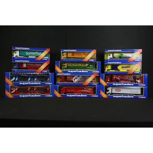 1086 - 26 Boxed Corgi Superhaulers diecast model trucks to include TY86716, TY86808, TY87009, 59574, TY8660... 