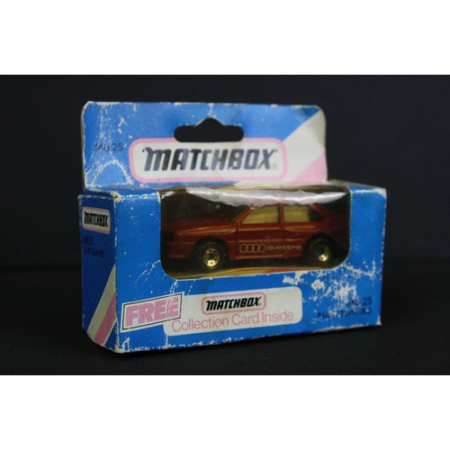 1088 - 25 Boxed / carded Matchbox diecast models, c.1970s - 1990s, to include 2 x carded 75 Series models (... 