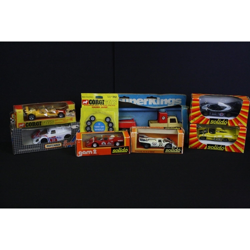 1094 - Ten Boxed diecast models to include 3 x Matchbox SuperKings - tatty boxes (K-12 Hercules Mobile Cran... 