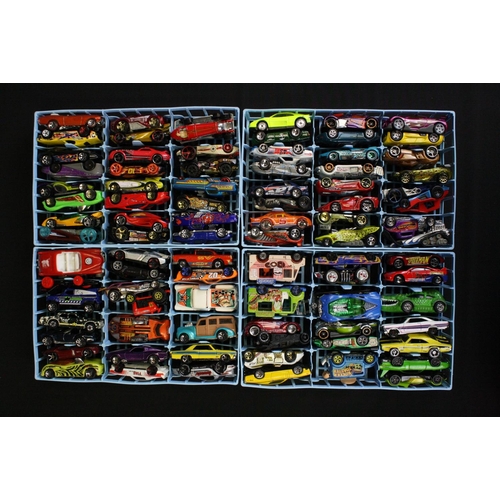 1105 - Matchbox Superfast Collector's Carrying Case containing 89 diecast models within 4 trays, mostly Mat... 